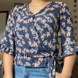 Sienna Sky Women’s Navy Blouse